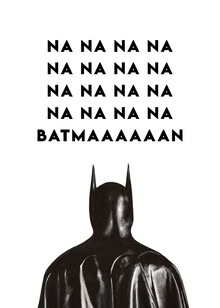 Illustration by Daniel Leo: playful Batman design for kids' room