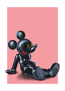 Wall art by Daniel Leo: relaxed scene with humorous characters