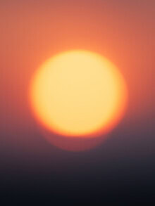 Abstract photo art by Reiner Hofer: sunset with soft colors