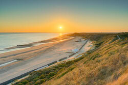 Photo art by Michael Valjak: Evening mood in the dunes near Zoutelande