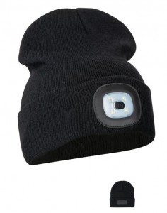 kapa beanie z LED lučko