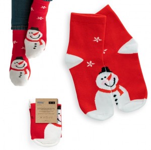 otroške božične nogavice Snežak