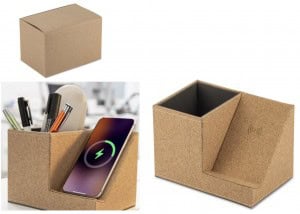 podstavek s polnilcem za mobi iz plute