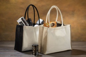 torba s širokim dnom kanvas, juta