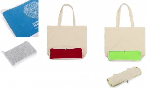 zložljiva bombažna vrečka s filc dnom