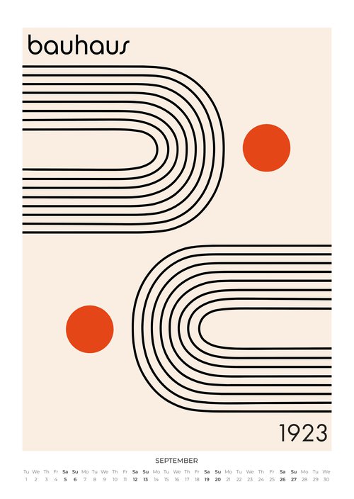 2026 Bauhaus Essentials Art Calendar