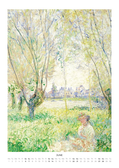 Claude Monet Art Calendar 2026