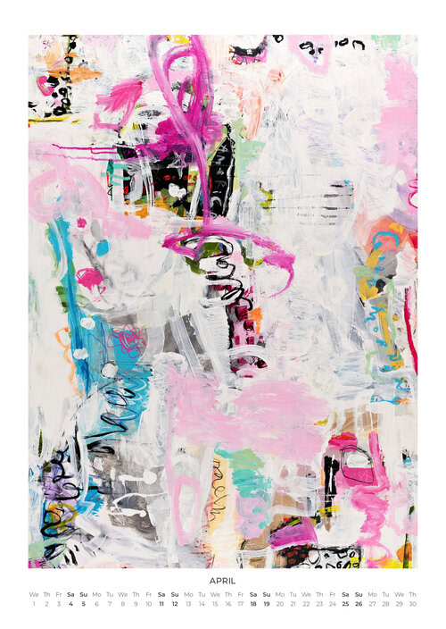 2026 Abstract Worlds Art Calendar