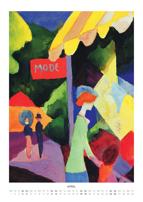 2026 August Macke Calendar
