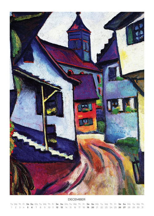 2026 August Macke Calendar