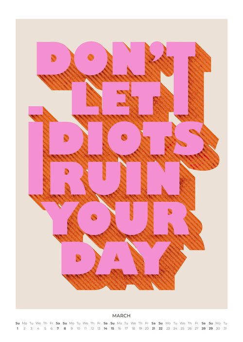 2026 Art Meets Type Calendar