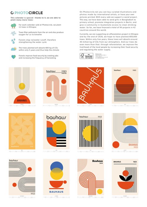 2026 Bauhaus Essentials Art Calendar
