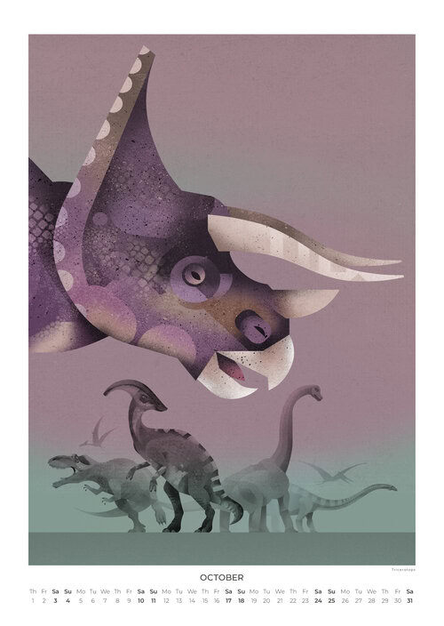 Dinosaurier Kalender 2026