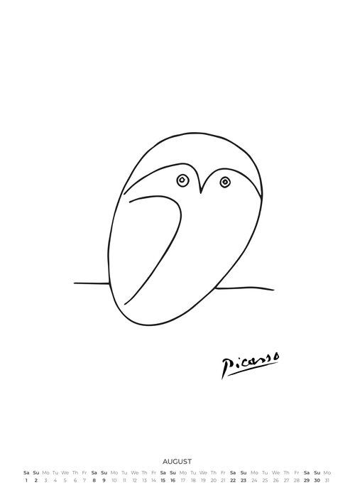 2026 Picasso Animals Calendar