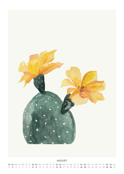 2026 Botanical Bloom Calendar