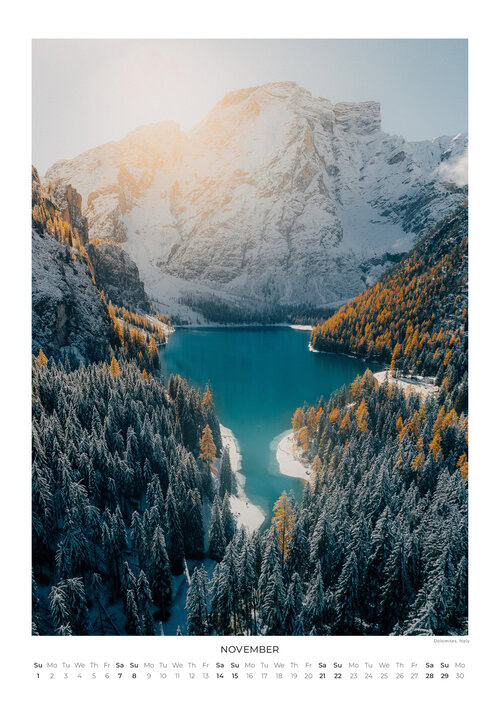2026 Landscapes from Above Calendar by Lennart Pagel