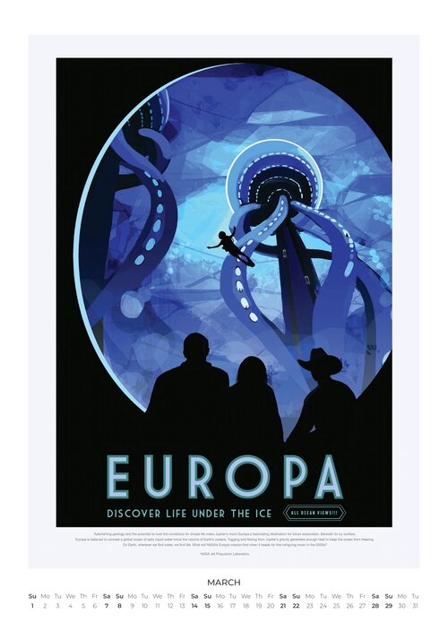 2026 NASA Visions of the Future Calendar