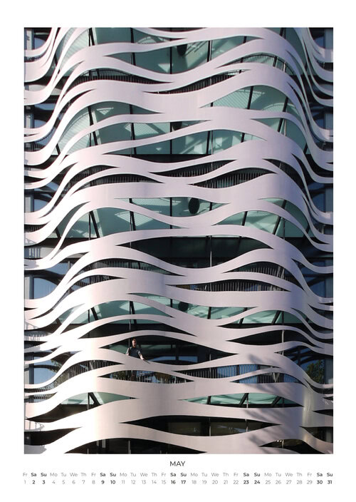 2026 Barcelona Façades Wall Calendar