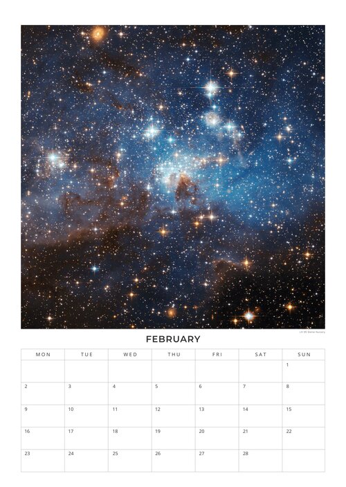 2026 NASA calendar – Space Horizons