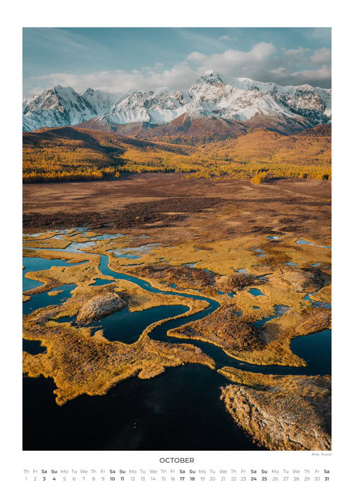 2026 Landscapes from Above Calendar by Lennart Pagel