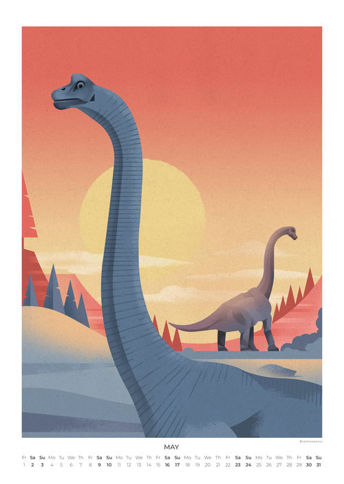 Dinosaurier Kalender 2026