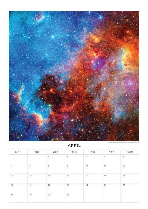 2026 NASA - Galactic Views Calendar