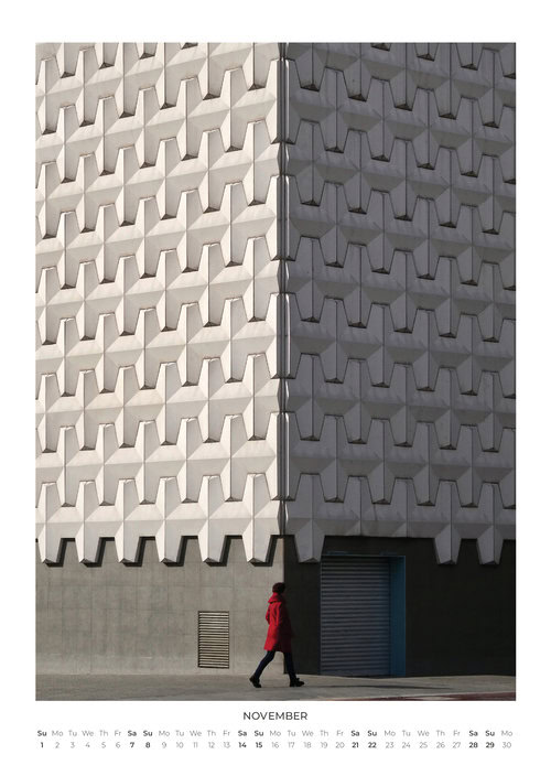 2026 Barcelona Façades Wall Calendar