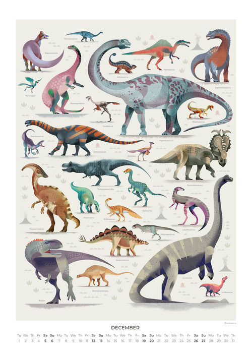 Dinosaurier Kalender 2026