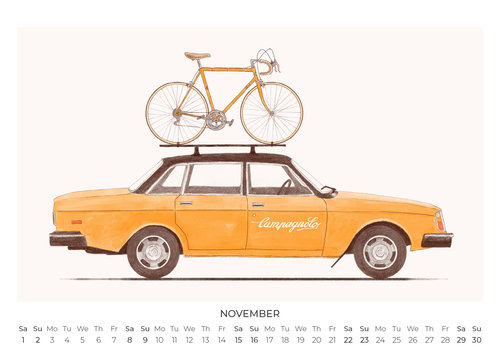 Iconic Vehicles Wandkalender 2025