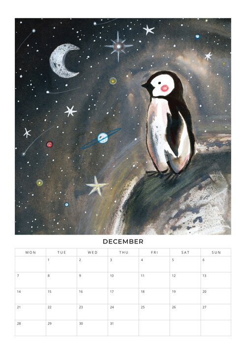 2026 Happy Fantasy Worlds Calendar