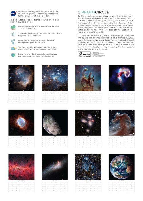 2026 NASA calendar – Space Horizons