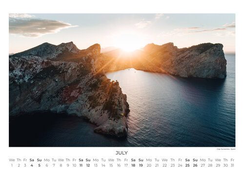 Schönes Europa Landschaftskalender 2026 von Johannes Hulsch