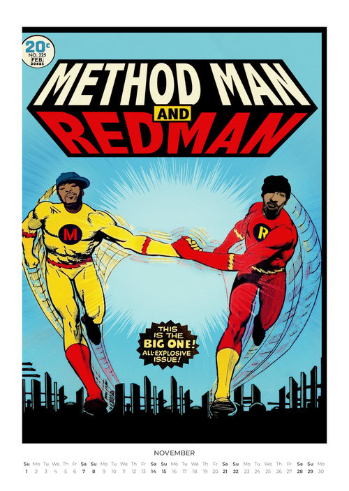 2026 Mic Drops & Comic Shots Hip Hop Legends Calendar