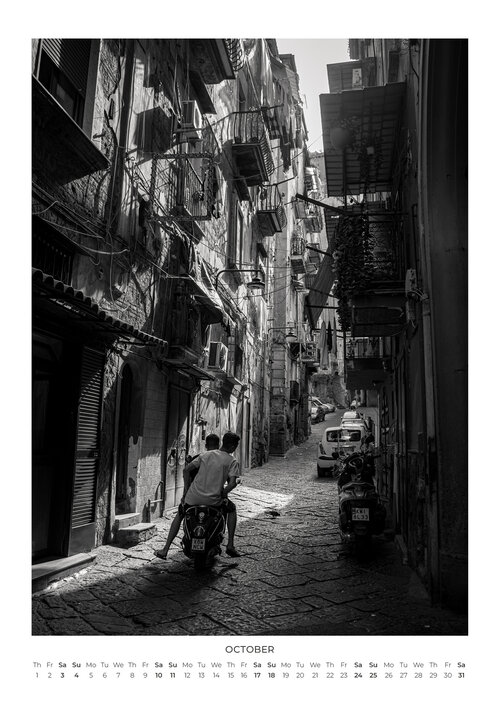Napoli in Black and White by Ciro Pipoli – 2026 Naples Calendar