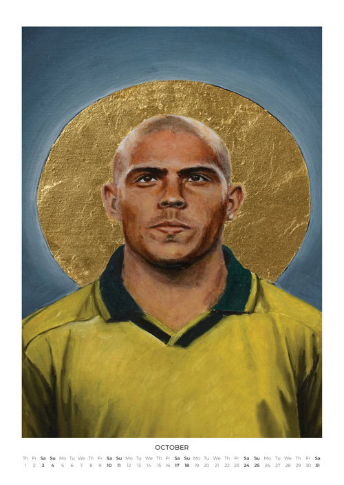 Fußballlegenden Wandkalender 2026 - Portraits von David Diehl
