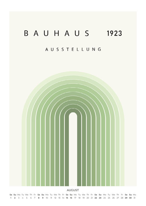 In the Spirit of Bauhaus Kalender 2026