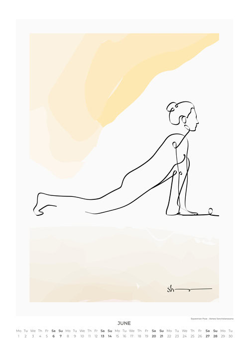 2026 A Year of Yoga Art Calendar