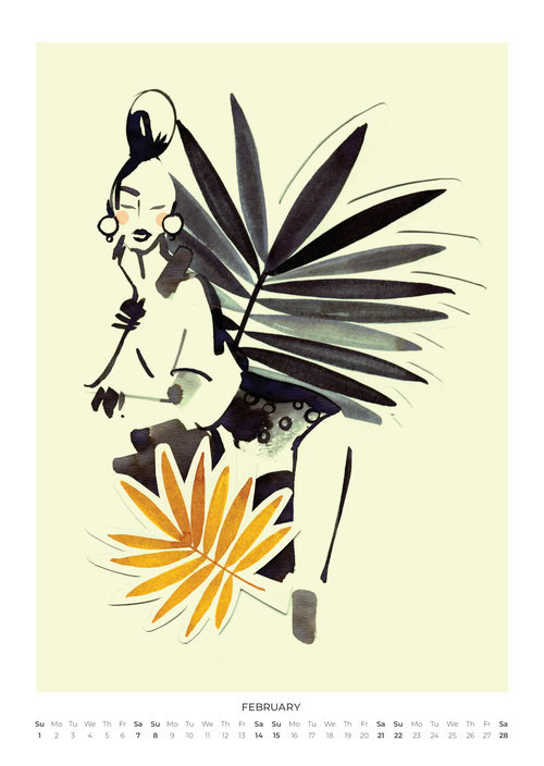 Drawing Femininity Calendar 2026