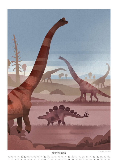 Dinosaurier Kalender 2026