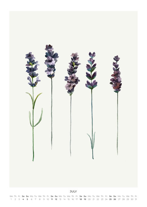 2026 Botanical Bloom Calendar