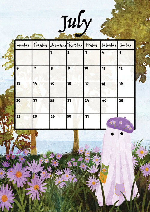 Walter & the Nature Ghosts Kalender 2026 by Katherine Blower