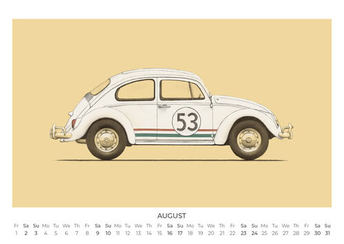 Iconic Vehicles Wandkalender 2025