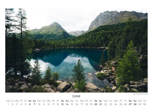 Schönes Europa Landschaftskalender 2026 von Johannes Hulsch