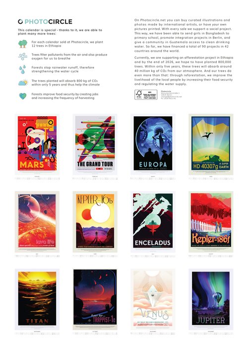 2026 NASA Visions of the Future Calendar