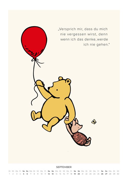 Pu der Bär Zitate Kalender 2026