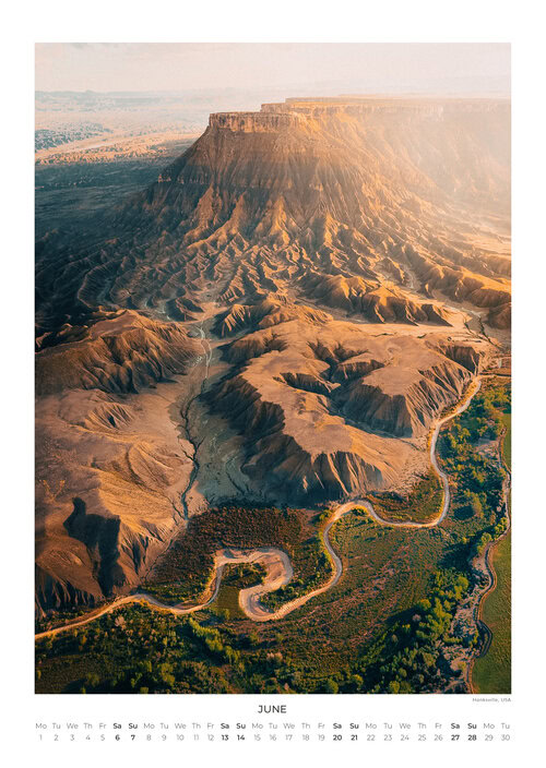 2026 Landscapes from Above Calendar by Lennart Pagel