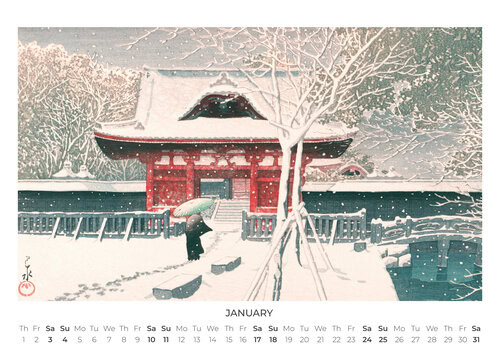 2026 Japanese Art Calendar