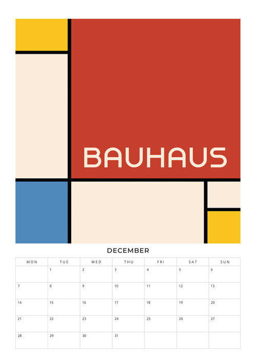 Bauhaus Design Planer 2026