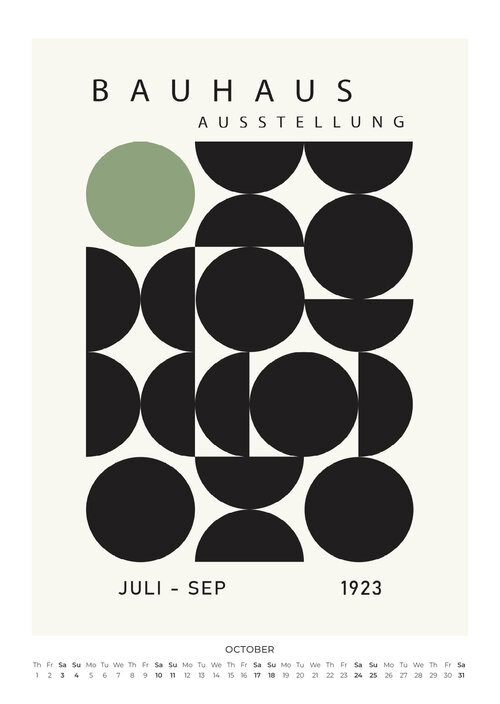 In the Spirit of Bauhaus Kalender 2026