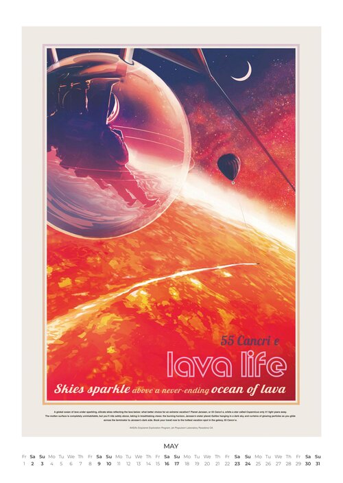 2026 NASA Visions of the Future Calendar